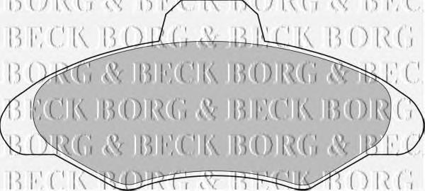 BBP1116 Borg&beck pastillas de freno delanteras
