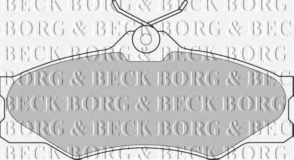 BBP1175 Borg&beck pastillas de freno delanteras