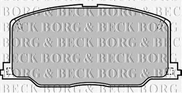 BBP1168 Borg&beck pastillas de freno delanteras