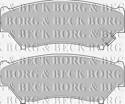 BBP1184 Borg&beck pastillas de freno delanteras