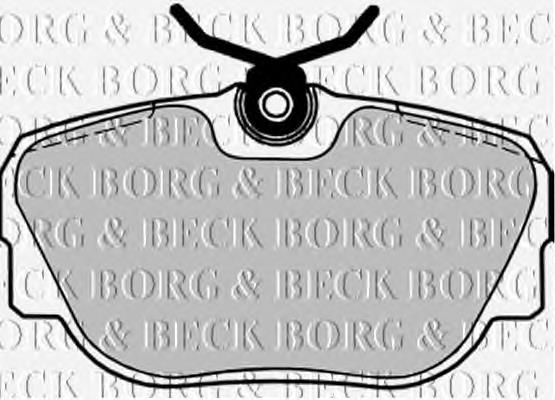 BBP1155 Borg&beck pastillas de freno delanteras