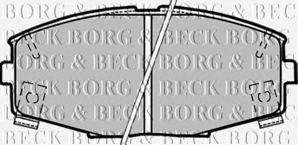 BBP1164 Borg&beck pastillas de freno delanteras