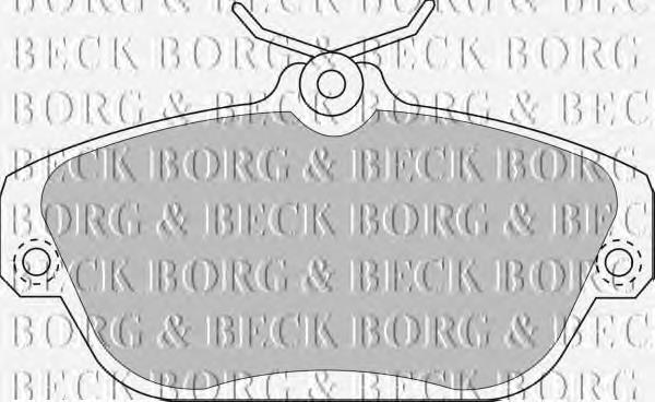 BBP1157 Borg&beck pastillas de freno delanteras