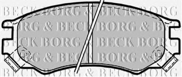 BBP1156 Borg&beck pastillas de freno delanteras