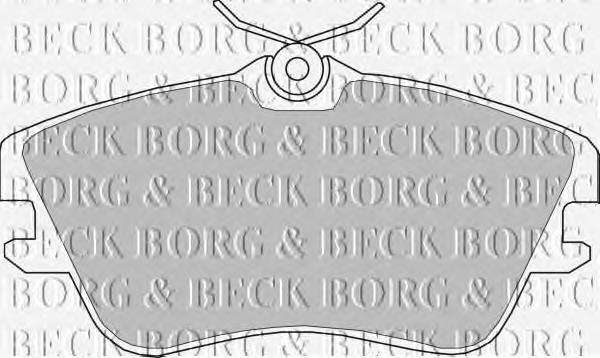 BBP1160 Borg&beck pastillas de freno delanteras