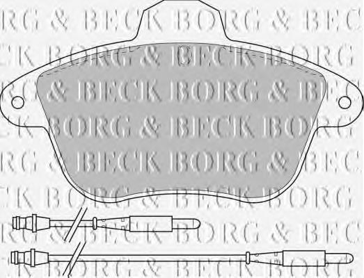 BBP1159 Borg&beck pastillas de freno delanteras