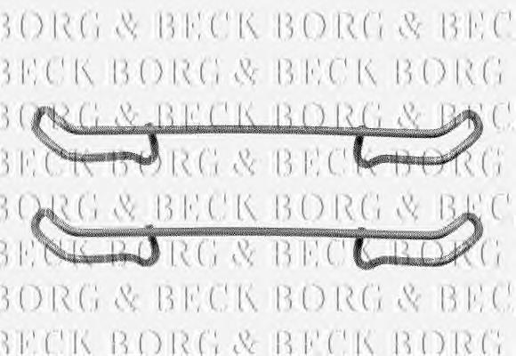 BBK1045 Borg&beck conjunto de muelles almohadilla discos delanteros