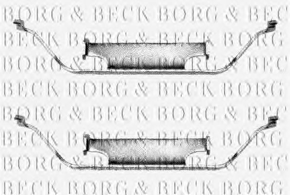 BBK1011 Borg&beck conjunto de muelles almohadilla discos delanteros