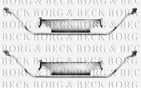 BBK1013 Borg&beck conjunto de muelles almohadilla discos delanteros