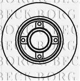 BBD5796S Borg&beck disco de freno trasero
