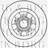 BBD5785S Borg&beck disco de freno trasero