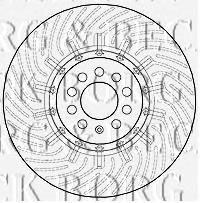 1J0615301AA VAG freno de disco delantero