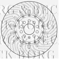 BBD5810S Borg&beck freno de disco delantero
