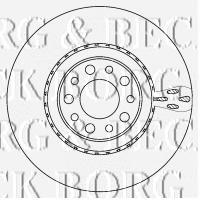 BBD5930S Borg&beck freno de disco delantero