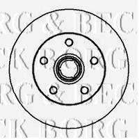 BBD5878S Borg&beck disco de freno trasero