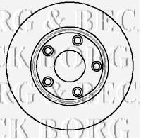 BBD5909S Borg&beck disco de freno delantero
