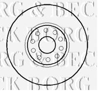 BBD5883S Borg&beck freno de disco delantero