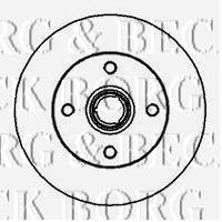 BBD5895S Borg&beck disco de freno trasero