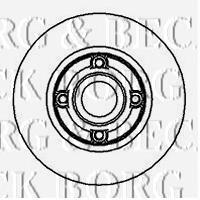 Disco de freno trasero BBD5889S Borg&beck