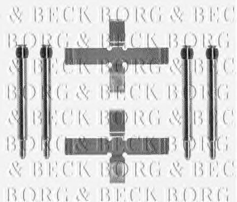 BBK1193 Borg&beck juego de reparación, pastillas de frenos