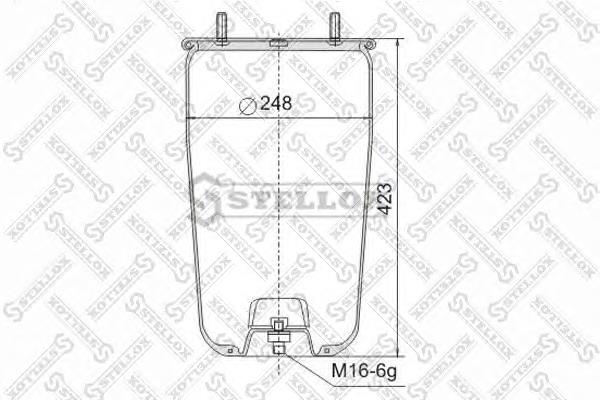 9049610SX Stellox muelle neumático, suspensión