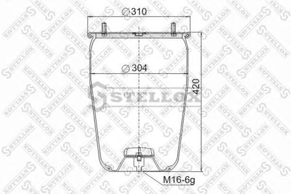 9048810SX Stellox muelle neumático, suspensión