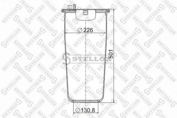 9048820SX Stellox muelle neumático, suspensión