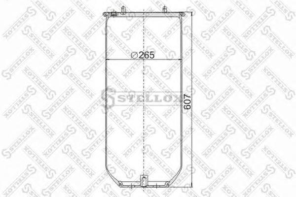 90-49130-SX Stellox muelle neumático, suspensión, eje trasero