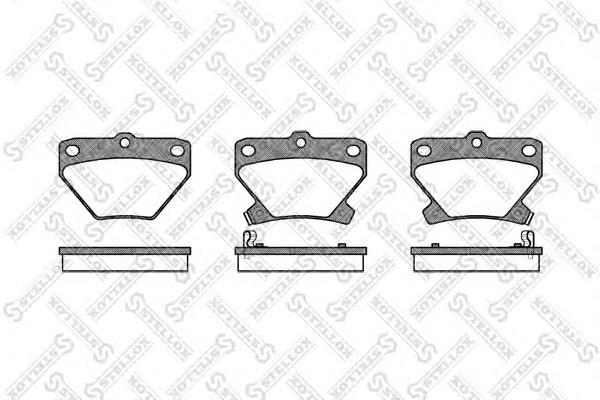 752002SX Stellox pastillas de freno traseras