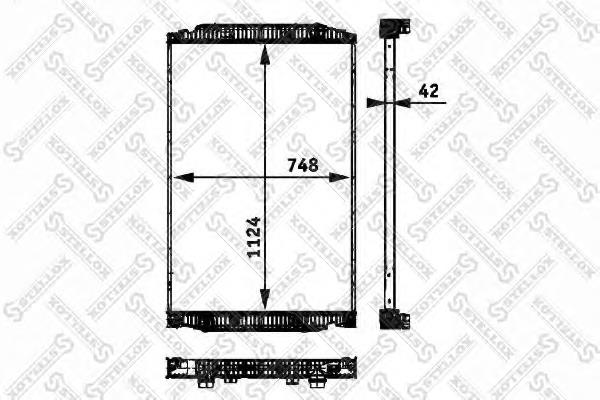 8103302SX Stellox radiador refrigeración del motor