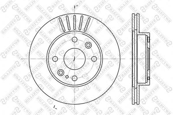 60203223VSX Stellox freno de disco delantero