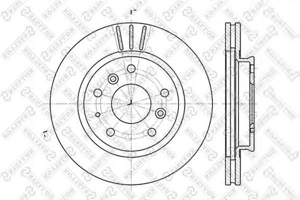 60203220VSX Stellox freno de disco delantero