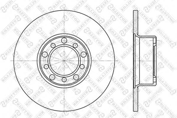 60203304SX Stellox freno de disco delantero