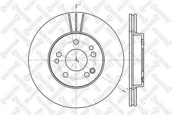 60203308VSX Stellox freno de disco delantero