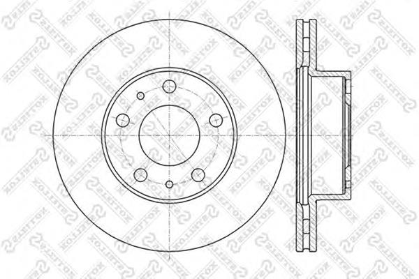 60209945VSX Stellox freno de disco delantero