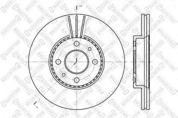 60203911VSX Stellox freno de disco delantero