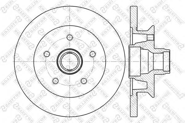 60204727SX Stellox freno de disco delantero