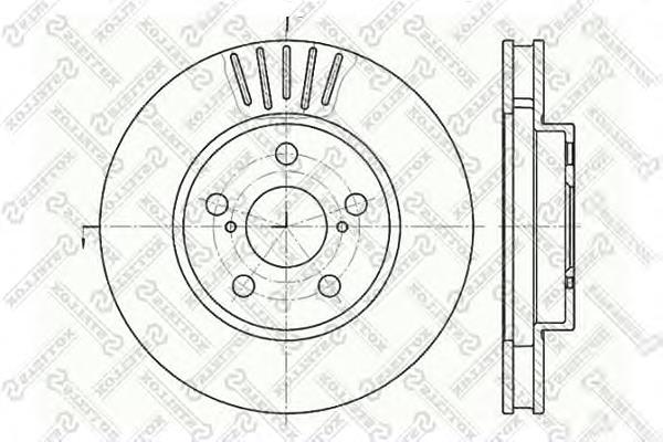 60204544VSX Stellox freno de disco delantero