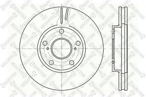 60204549VSX Stellox freno de disco delantero