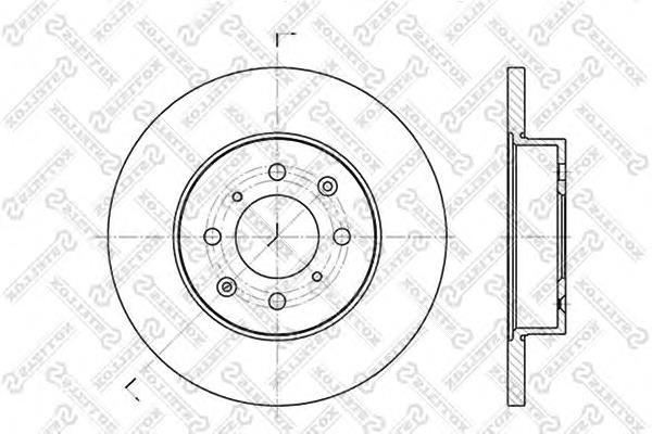 60204012SX Stellox freno de disco delantero