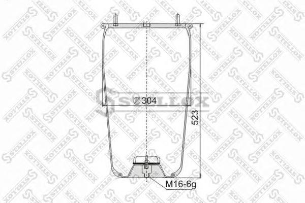 90-08810-SX Stellox muelle neumático, suspensión