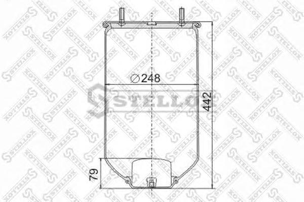 90-40040-SX Stellox muelle neumático, suspensión