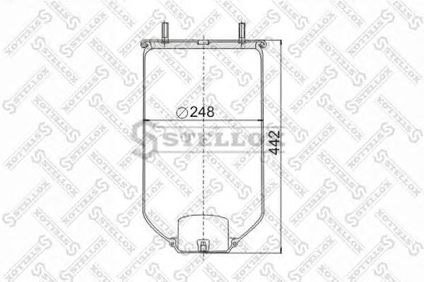 9040220SX Stellox muelle neumático, suspensión