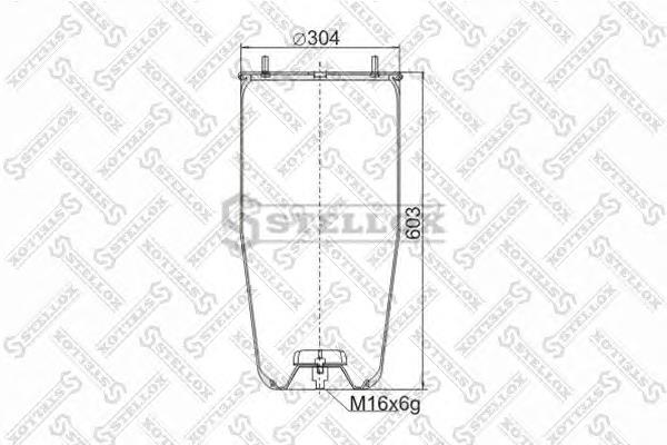 9009420SX Stellox muelle neumático, suspensión