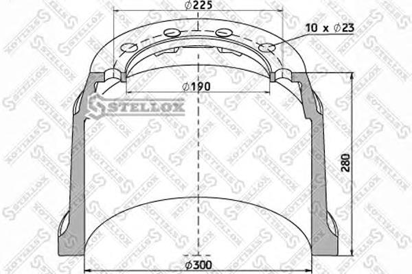 8500004SX Stellox freno de tambor trasero