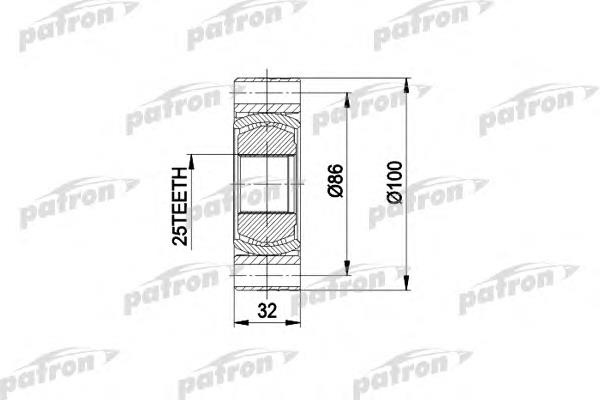 PCV2273 Patron junta homocinética exterior trasera