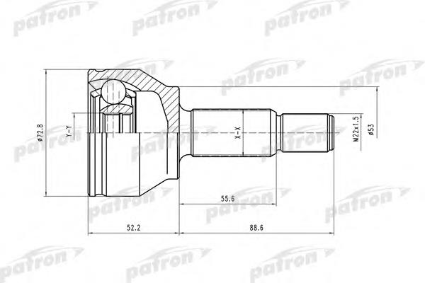 PCV1429 Patron junta homocinética exterior delantera