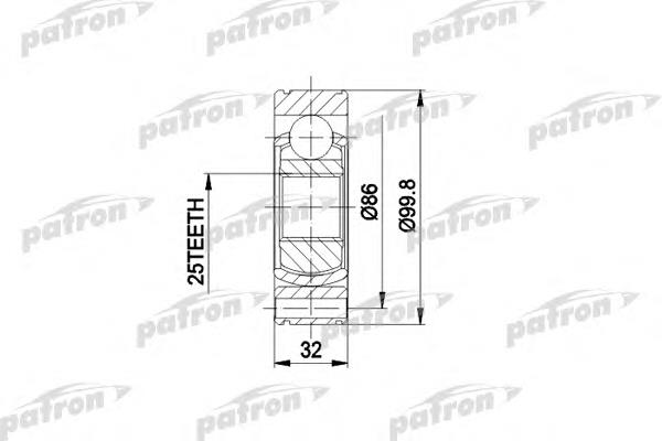 PCV3020 Patron junta homocinética interior delantera