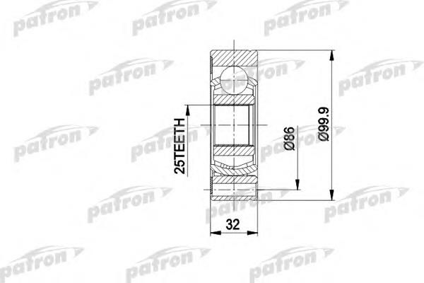 PCV1005 Patron junta homocinética interior trasera