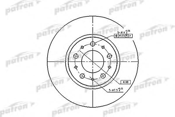 PBD1697 Patron freno de disco delantero